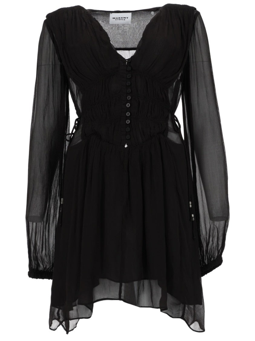Isabel Marant Étoile Loriena Sheer Side Cut-Out Dress