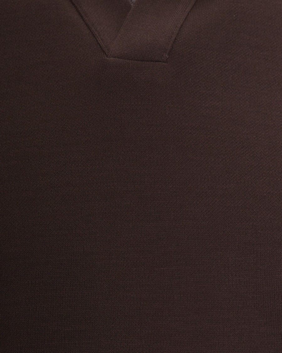 Herno Double-Layered Piquet Cotton Polo Shirt With Ribbed Detailing