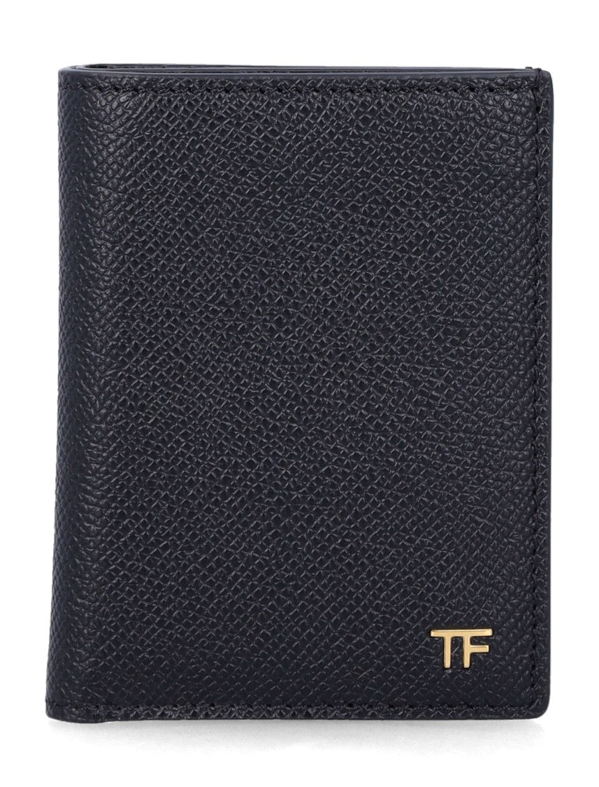 Tom Ford Grain Leather Folding Card Holder