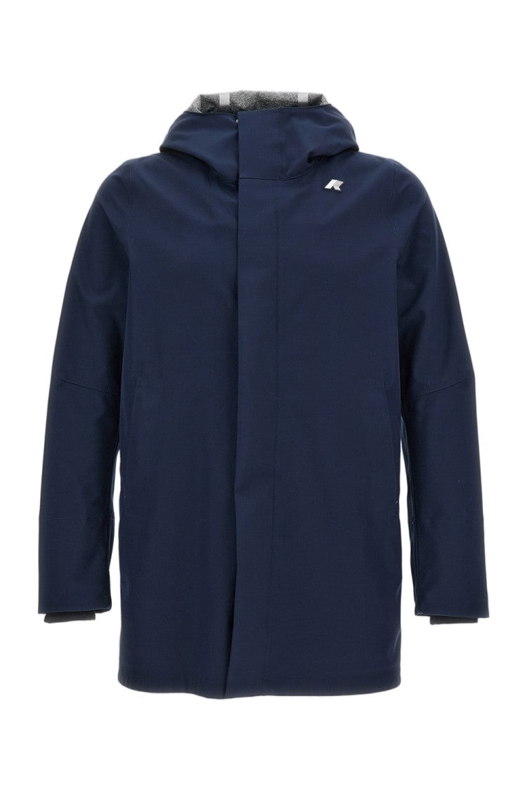 K-Way Hooded Minimalist Jacket With Drawstring