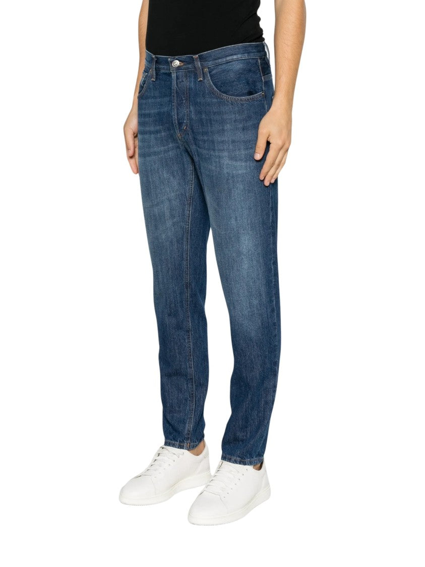 Dondup Straight-Leg Faded Jeans