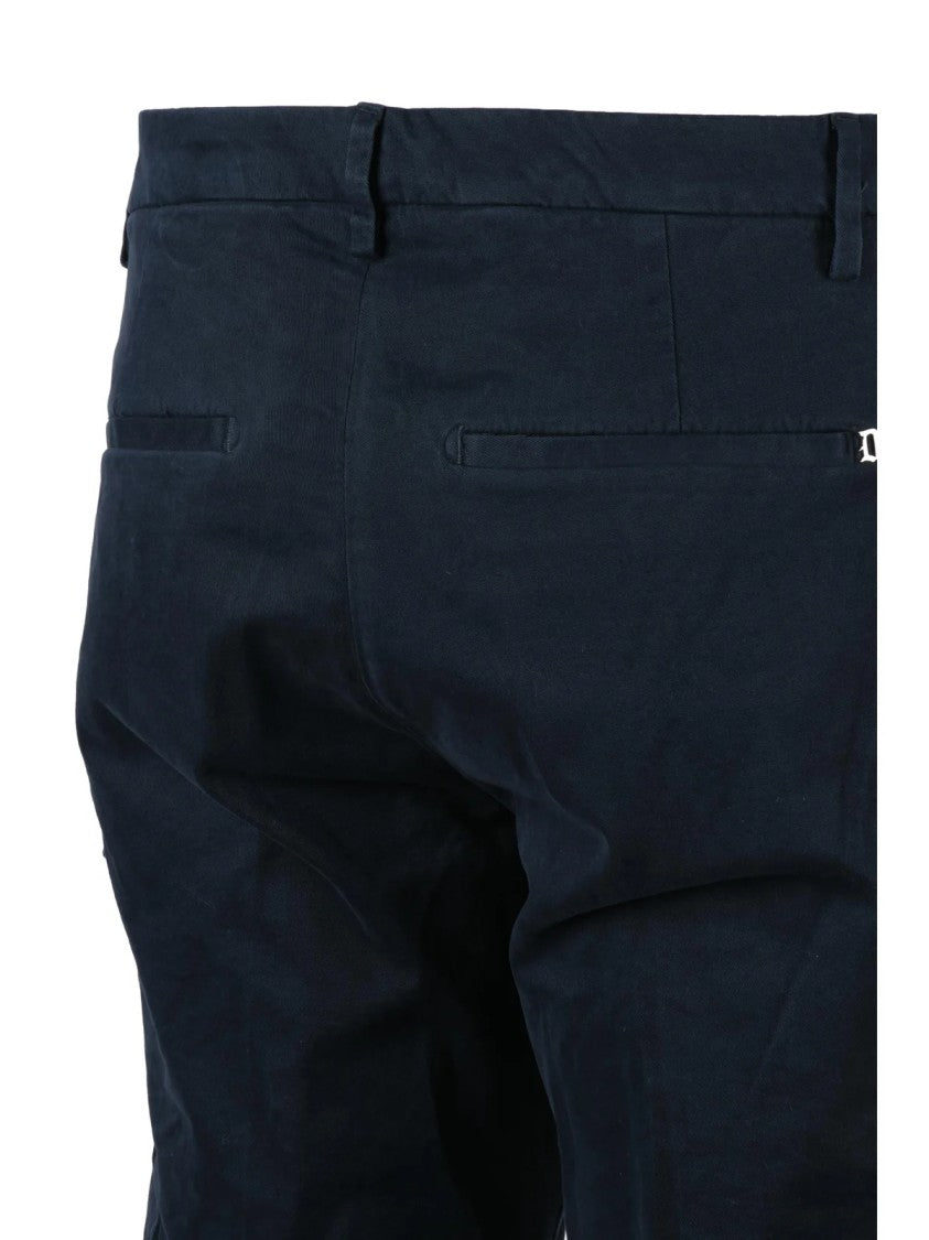 Dondup Blue Eddy Slim-Fit Stretch Cotton Trousers