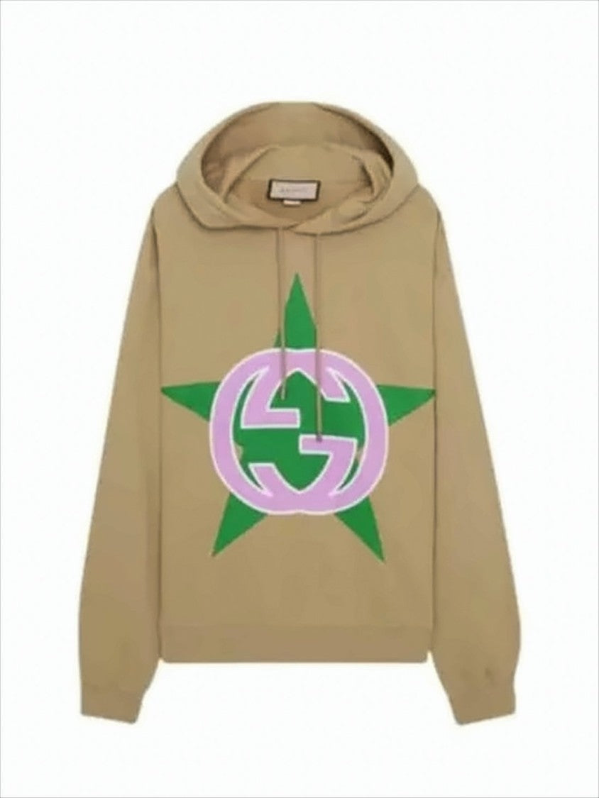 Gucci Casual Graphic Hoodie With Interlocking Double-G Logo