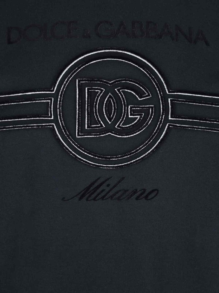 Dolce & Gabbana Logo Knit Sweater – Dark Blue