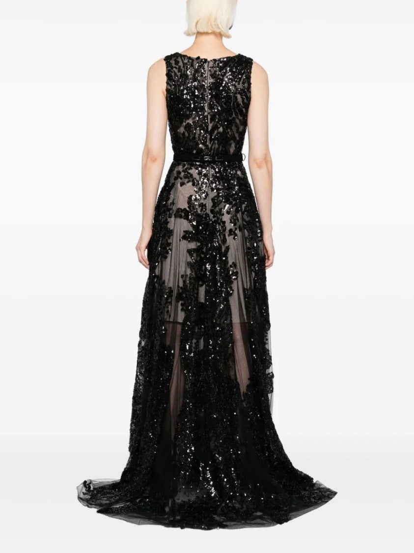 Saiid Kobeisy Embroidered Long Dress