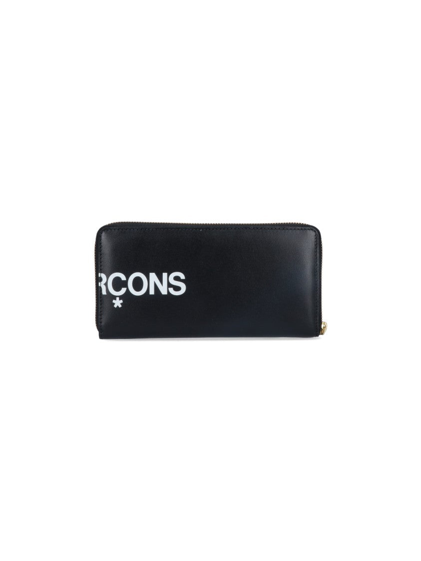 Comme Des Garçons Black Logo Leather Wallet