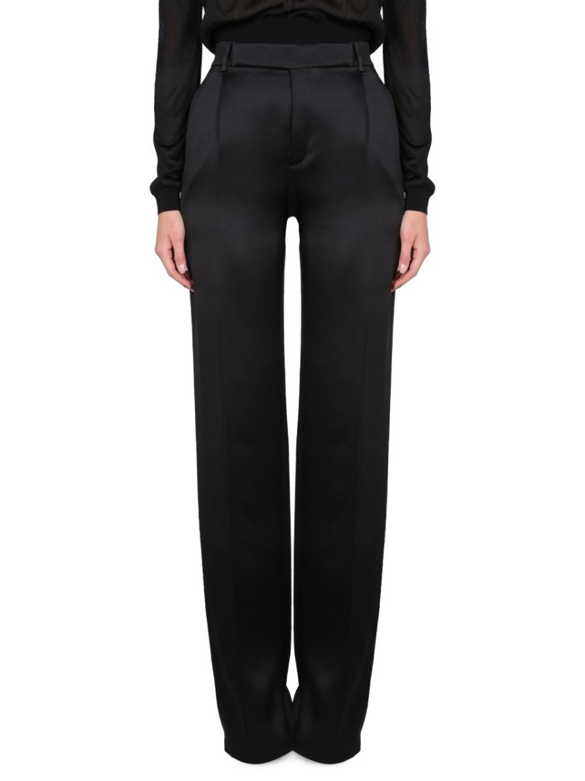 Saint Laurent Satin Flared Pants