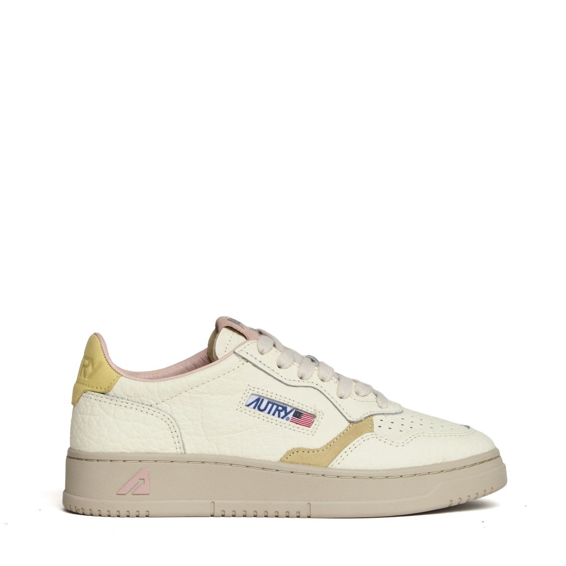 Autry Elephant Leather Suede Medalist Low Sneakers