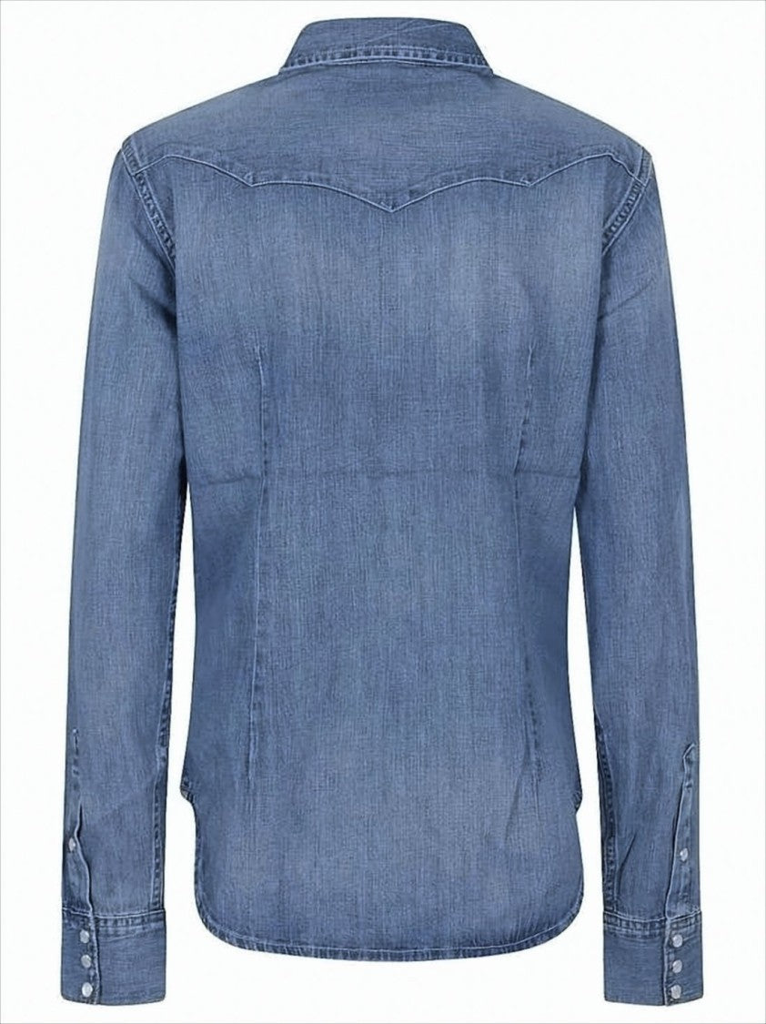 Polo Ralph Lauren Denim Shirt With Classic Collar And Flap Pockets