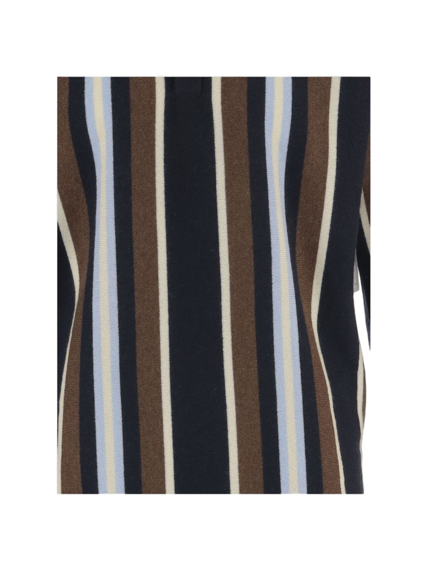 Guest In Residence Multicolored Striped Cashmere Polo Shirt