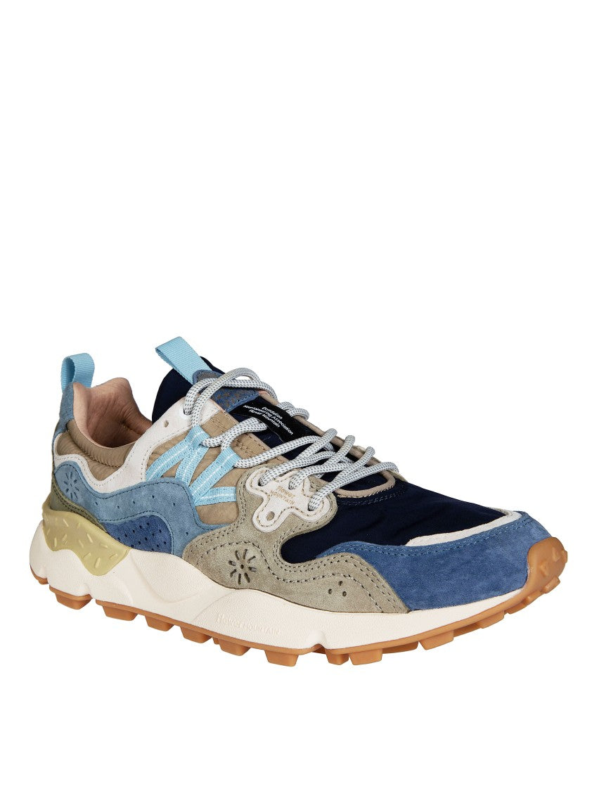 Flower Mountain Blue Yamano 3 Pig Nubuck Sneakers