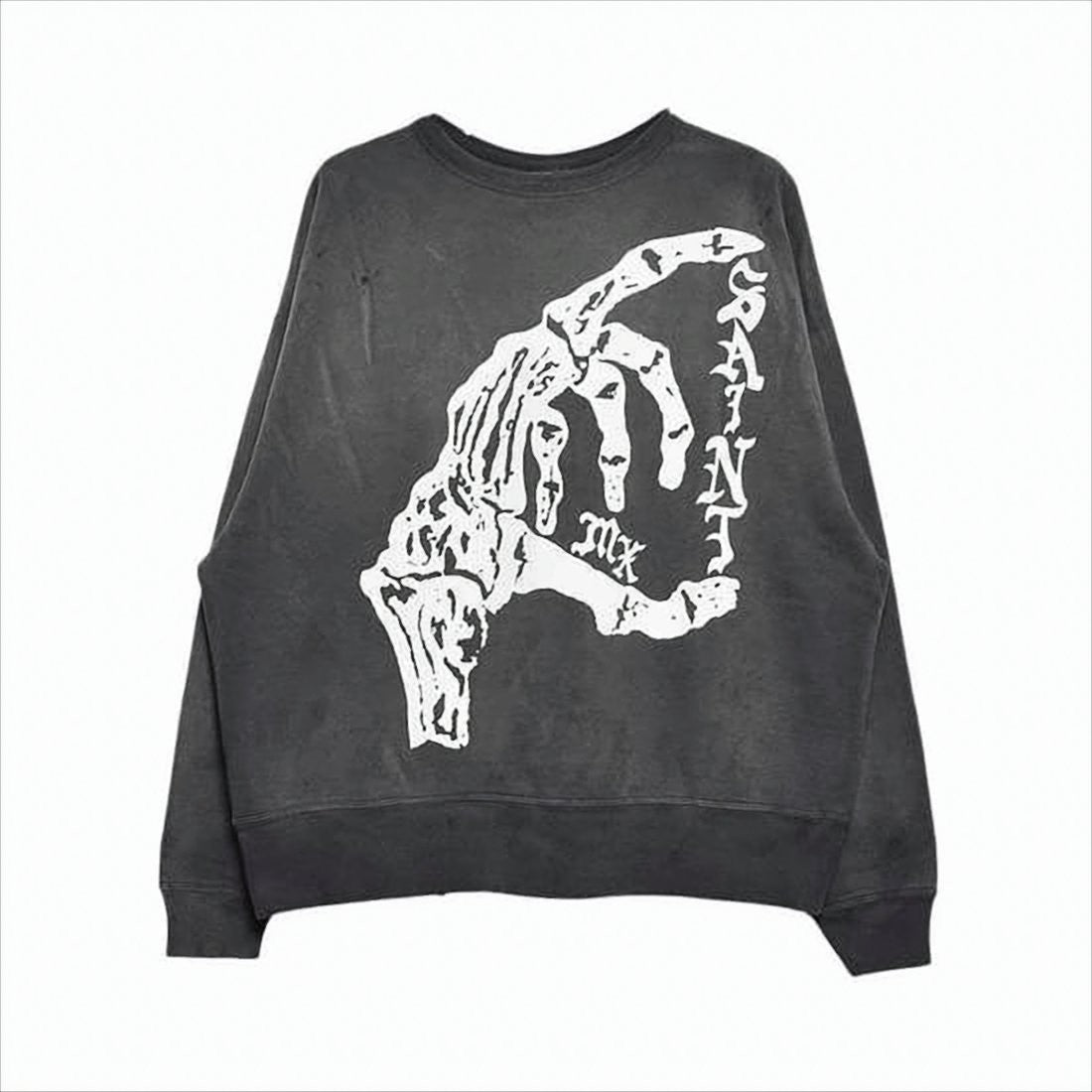Saint Mxxxxxx Relaxed-Fit Long-Sleeve Graphic Tee With Ribbed Cuffs