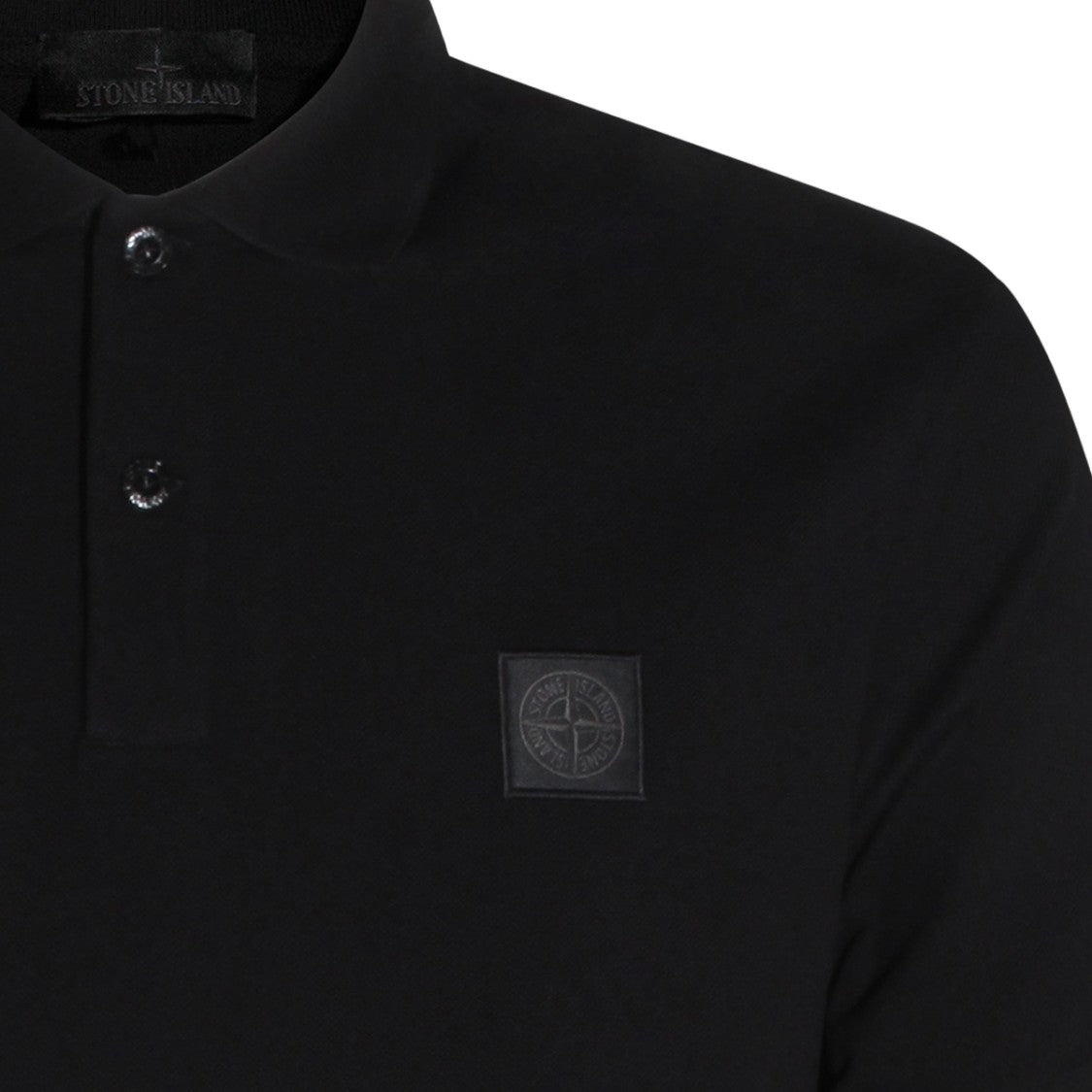Stone Island Classic Black Short-Sleeve Polo