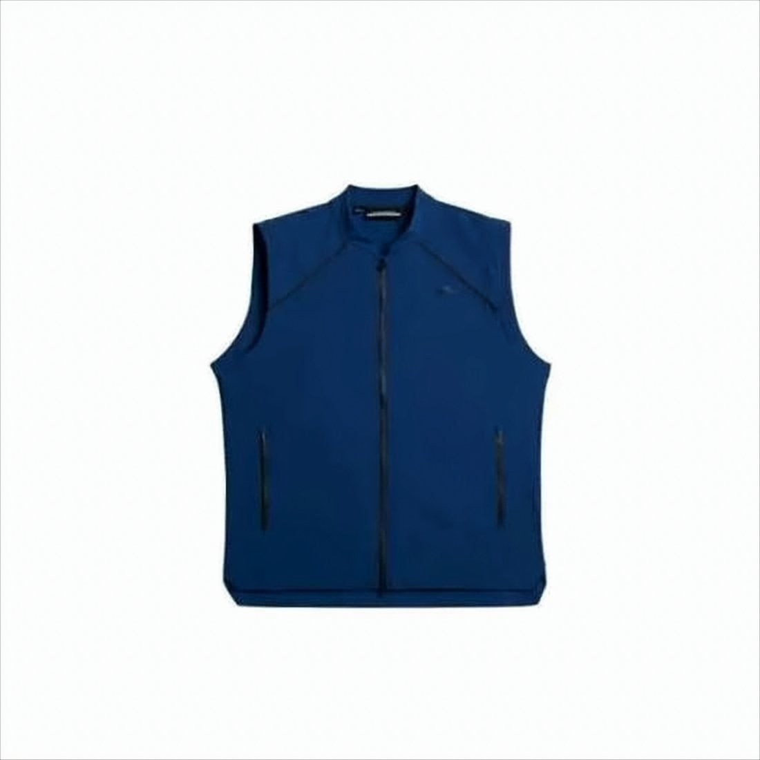 J Lindeberg Blue Sleeveless Vest With High Collar
