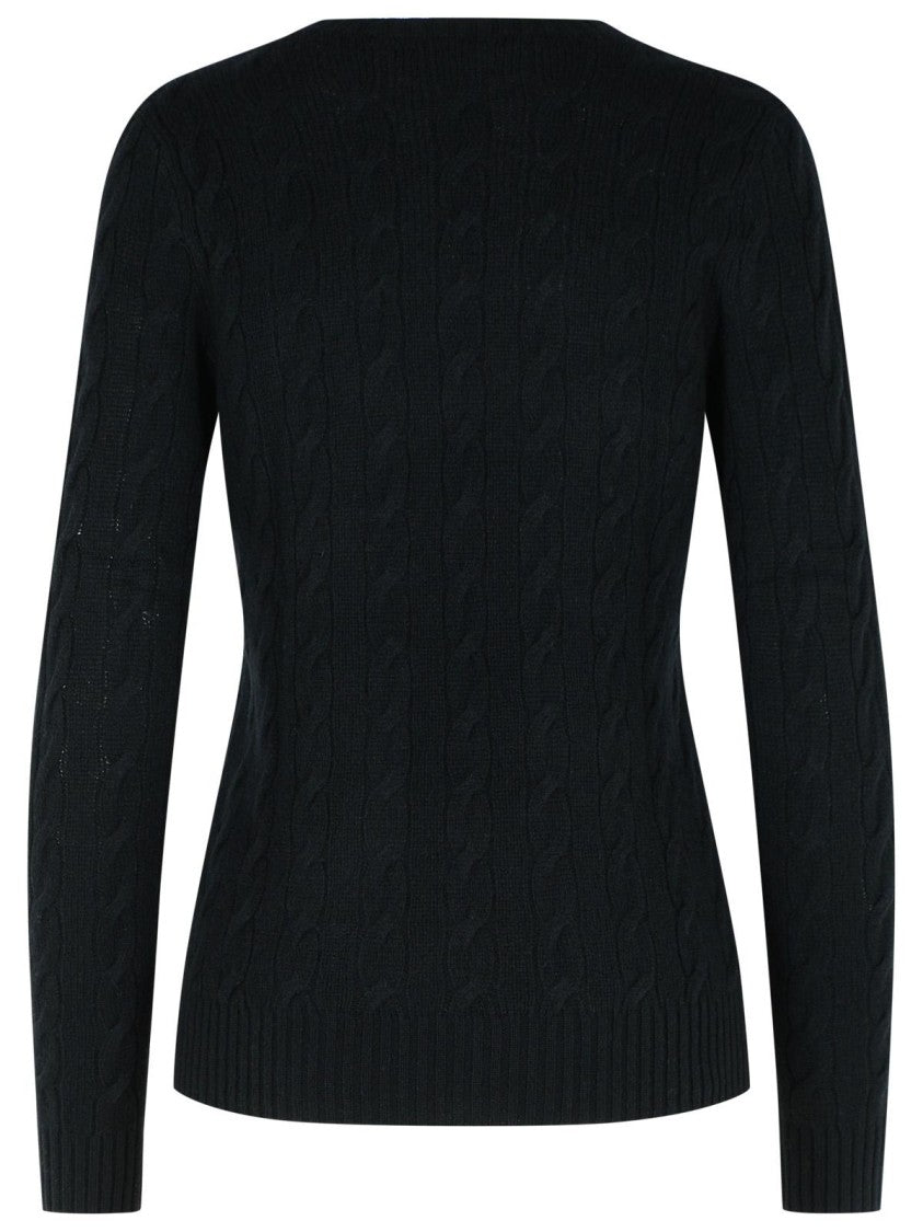 Polo Ralph Lauren 'Julianna' Black Wool Blend Sweater