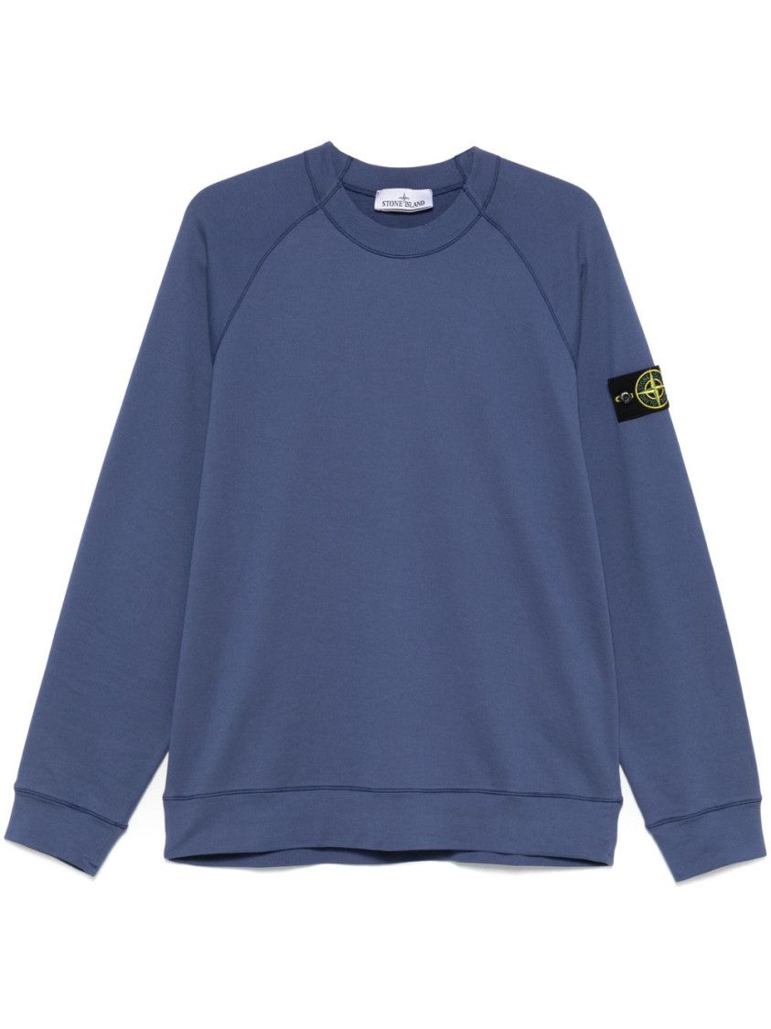 Stone Island Classic Crew Neck Sweatshirt With Raglan Sleeves