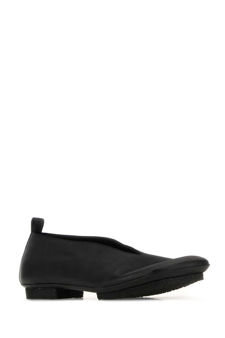 Uma Wang Black Leather Stone Ballerinas
