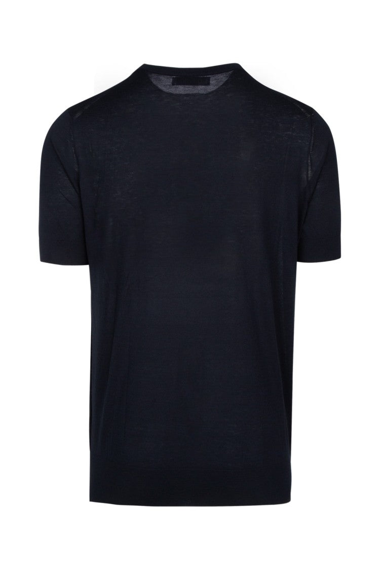 Brunello Cucinelli Short-Sleeved Knitwear With Classic Crew Neckline