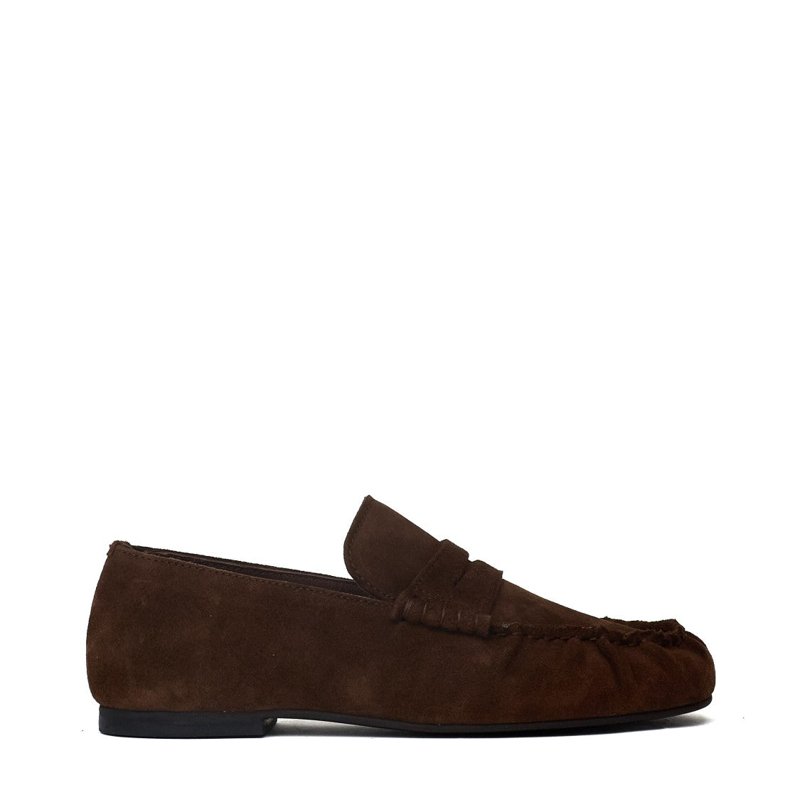 Alohas Aven Brown Suede Penny Loafers