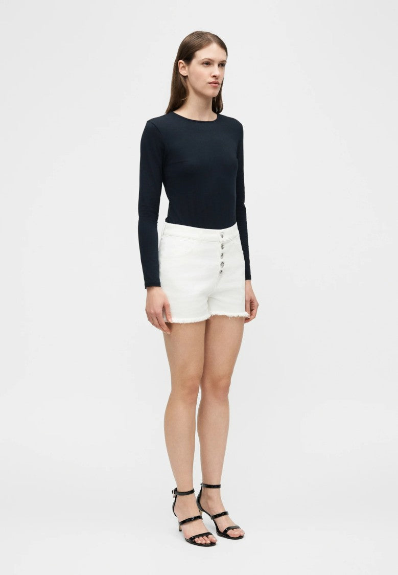 Dondup Latte Stella Bot Gioie Cotton Bermuda Shorts