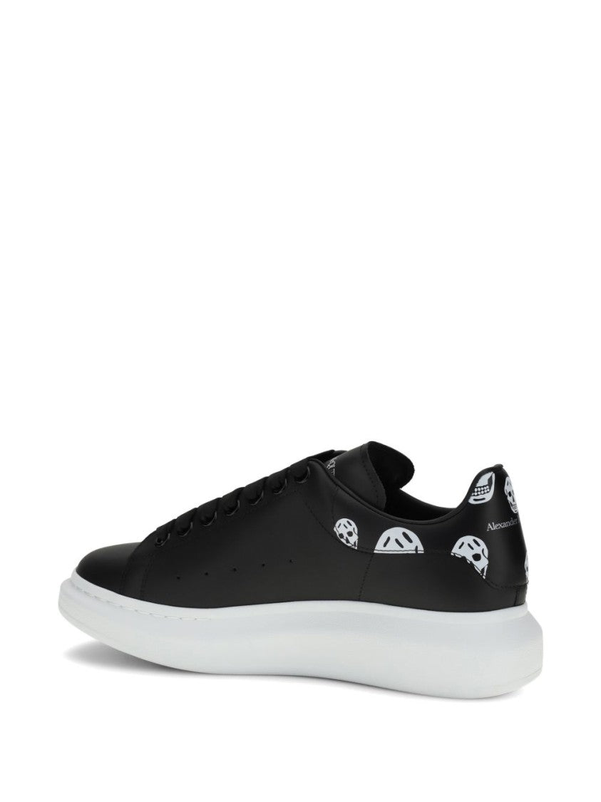 Alexander Mcqueen White Oversized Contrasting Heel Sneakers