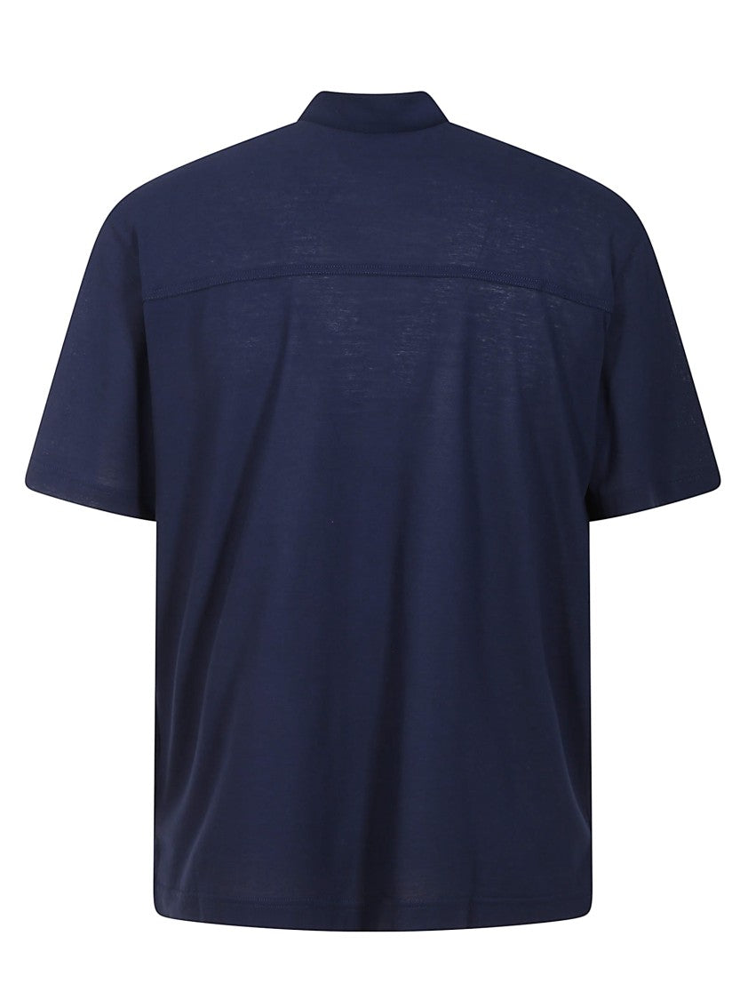 Herno Short-Sleeved Cotton Herno Shirt With Classic Collar