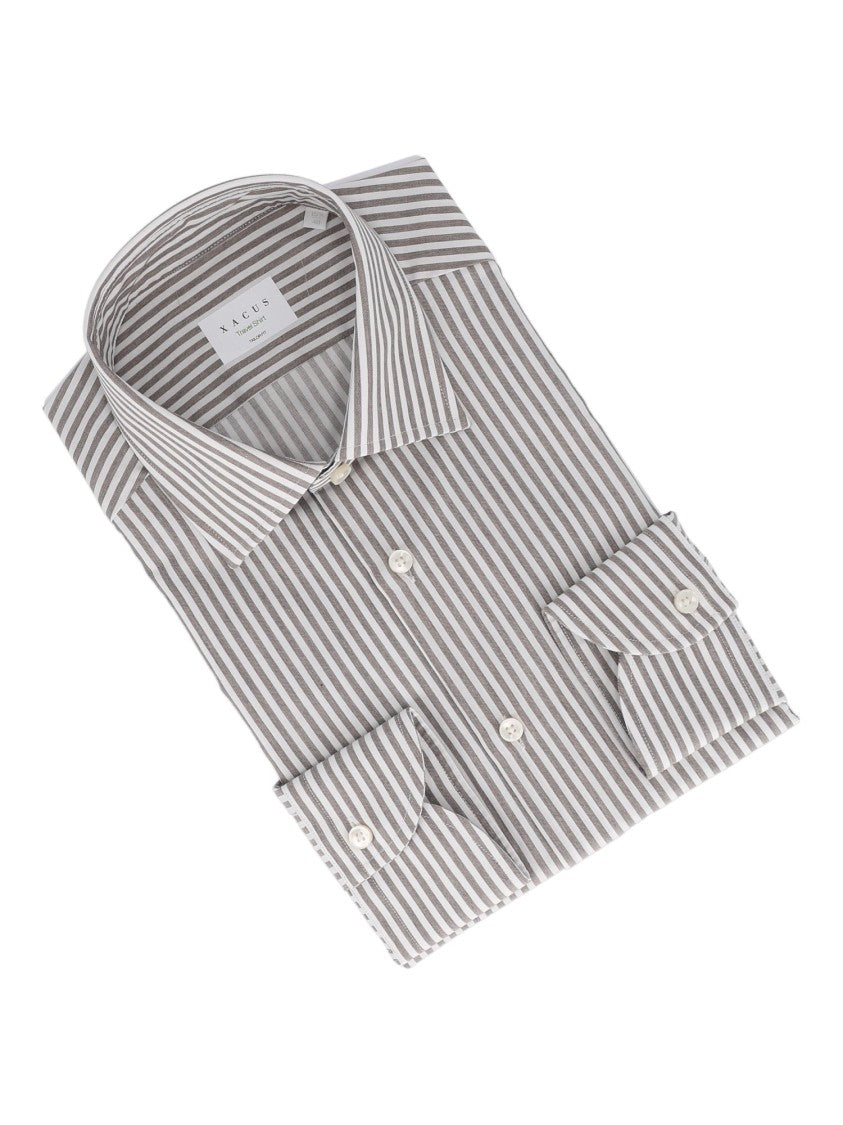 Xacus Vertical Stripe Premium Cotton Shirt