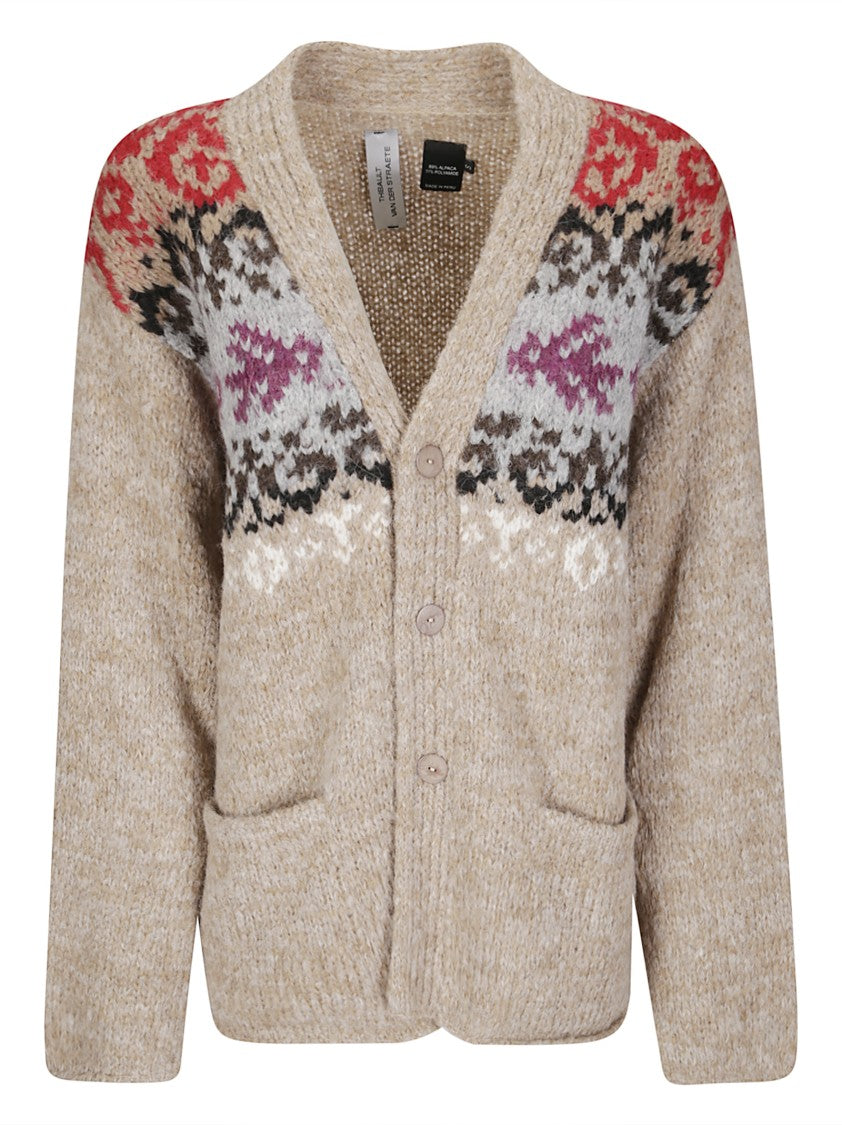 Thibault Van Der Straete 3-Button Fairisle V-Neck Cardigan