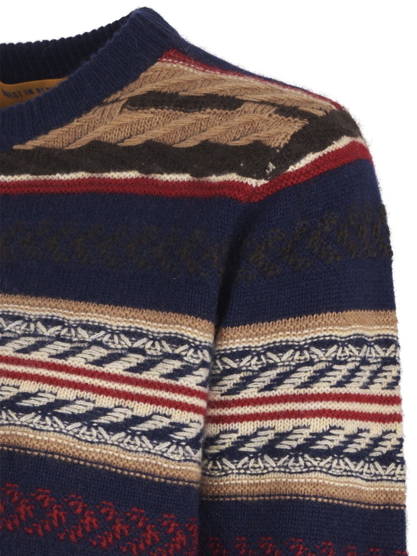 Guest In Residence Western-Inspired Crew Neck Sweater