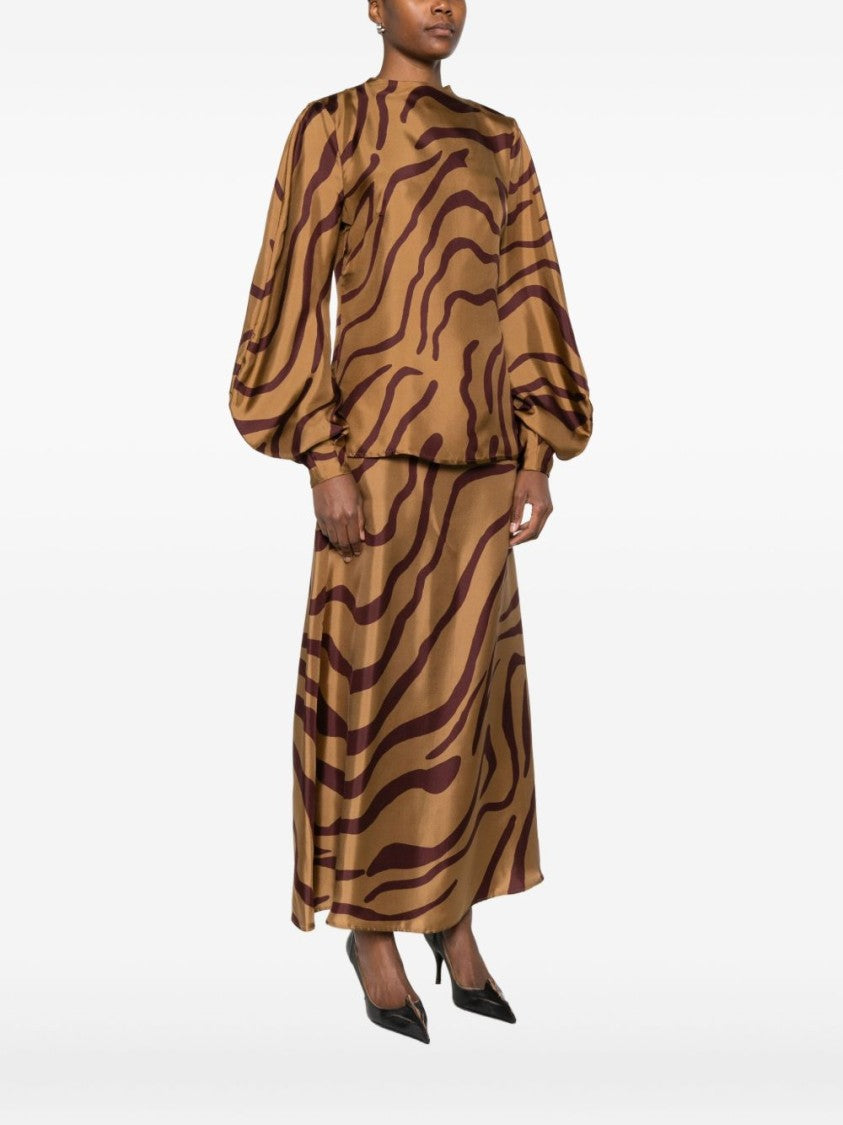 Raquel Diniz Beige Silk Shirt