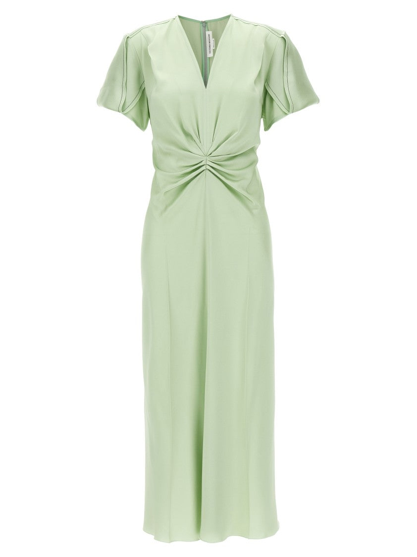 Victoria Beckham 'Gathered Waist Midi' Dress