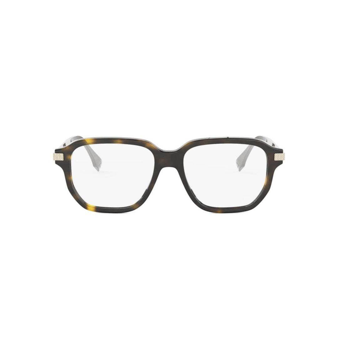 Fendi Fe50121i Tortoiseshell Square Frame Eyeglasses