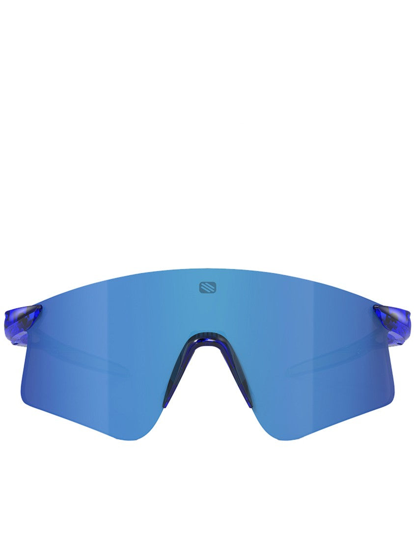 Rudy Project Wraparound Blue-Tinted Sunglasses With Gradient Arms
