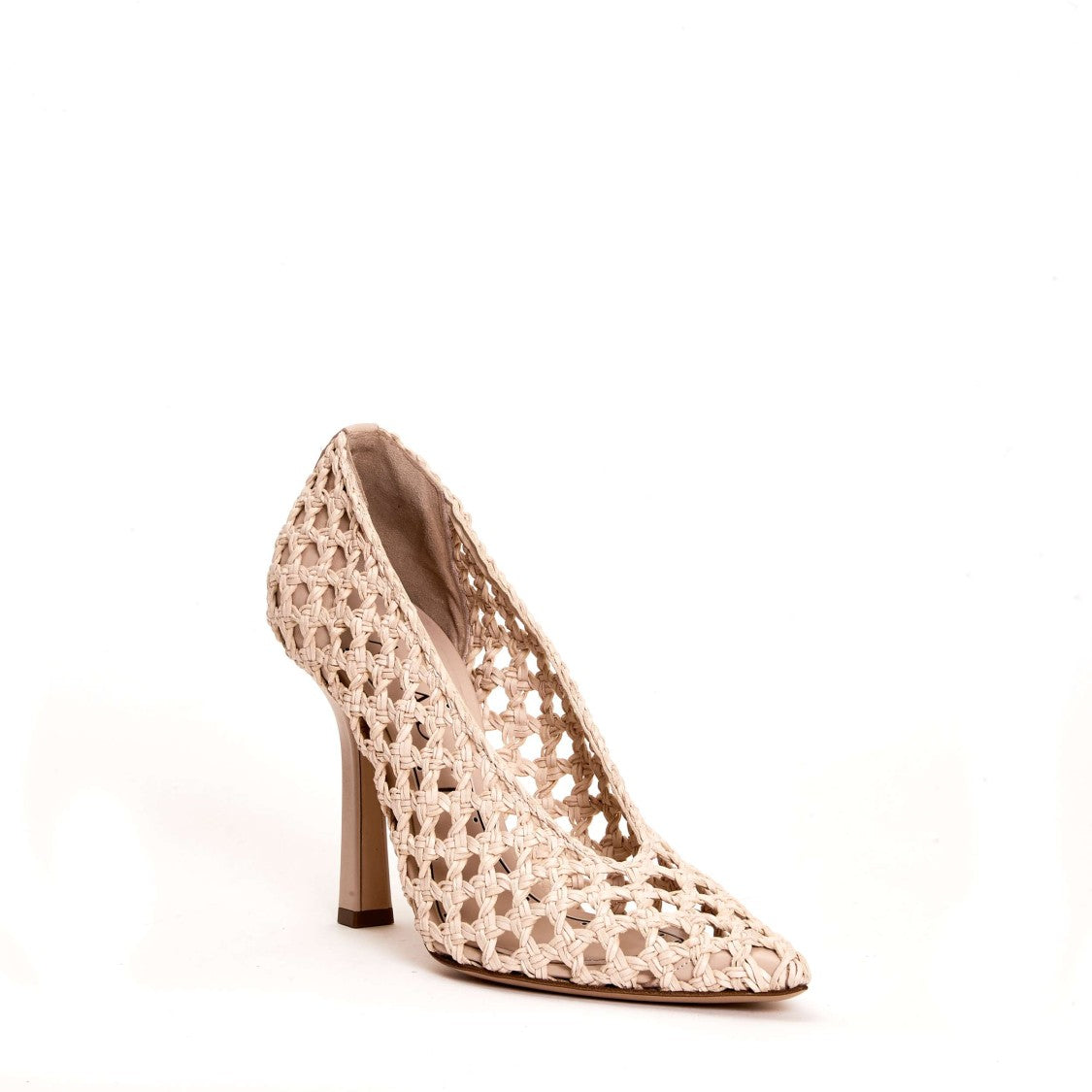 Casadei Shoe With Sabbai Braided Leather Heel