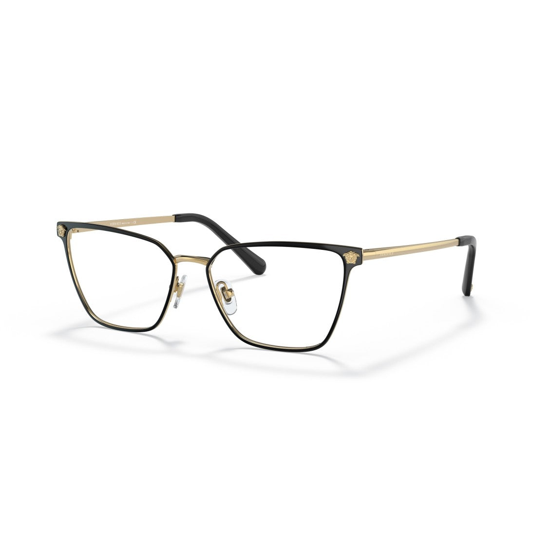 Versace 0Ve1275 Square Frame Gold Metal Sunglasses