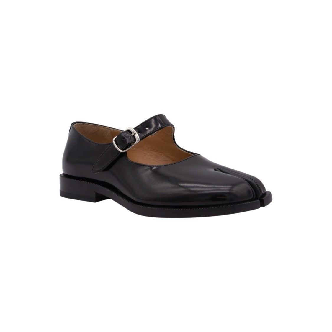 Maison Margiela Glossy Black Flat Shoes