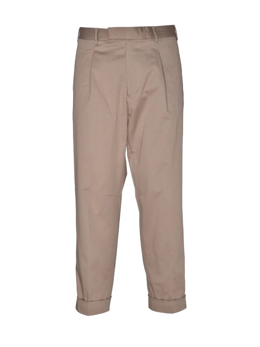 Low Brand Turquoise Stretch Cotton Pants