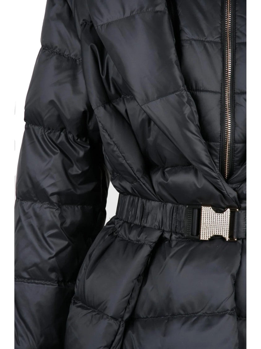 Liu Jo Black Quilted Polyamide Down Coat
