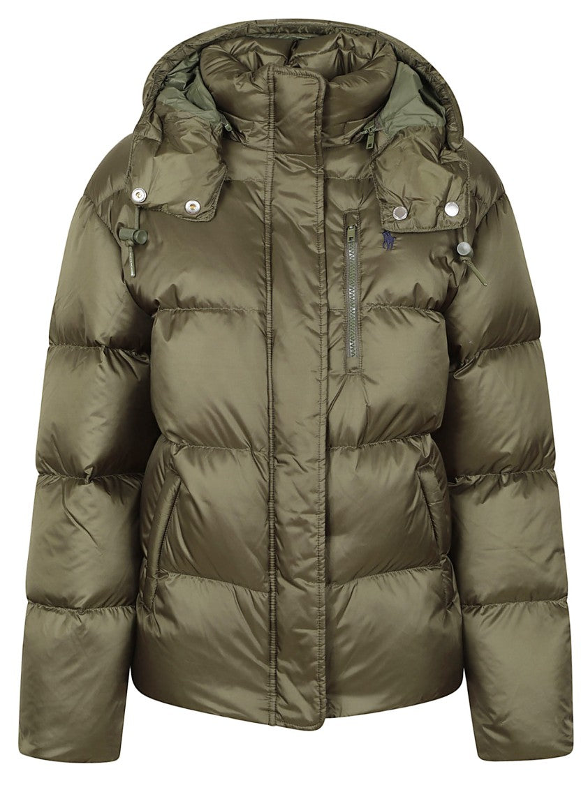 Polo Ralph Lauren Quilted Puff Jacket With Removable Hood