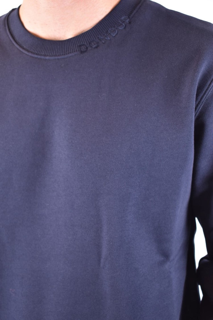 Dondup Multicolor Cotton Sweatshirt With Ribbed Details