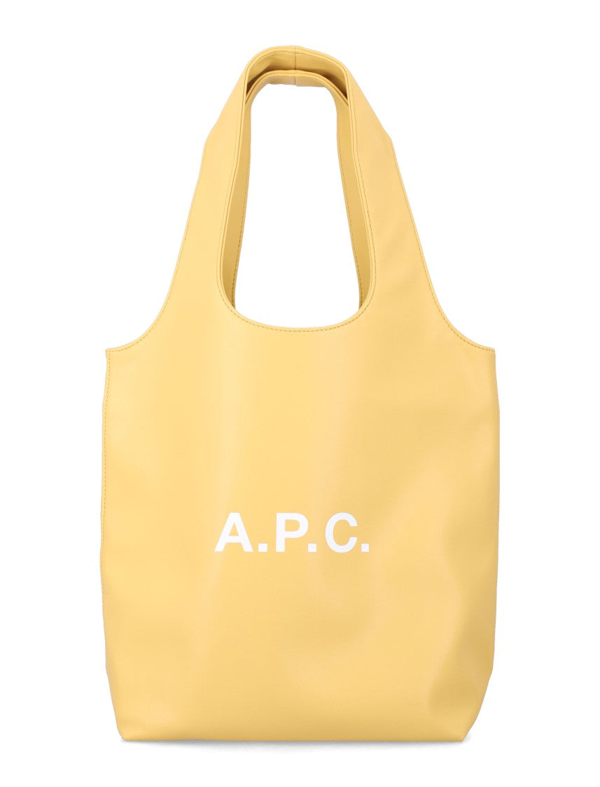 A.P.C. Ninon Small Black Faux Leather Tote