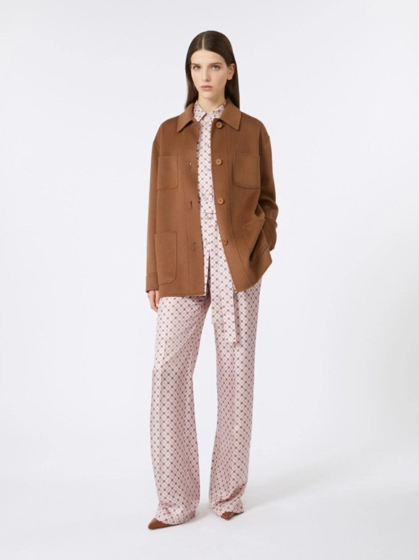 Max Mara Camel Brown Relaxed Fit Jacket