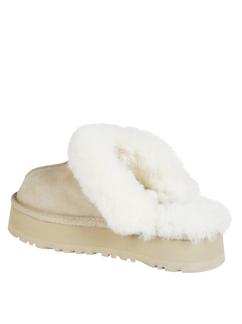 Ugg Disquette Plush Collar Slip-On Flats