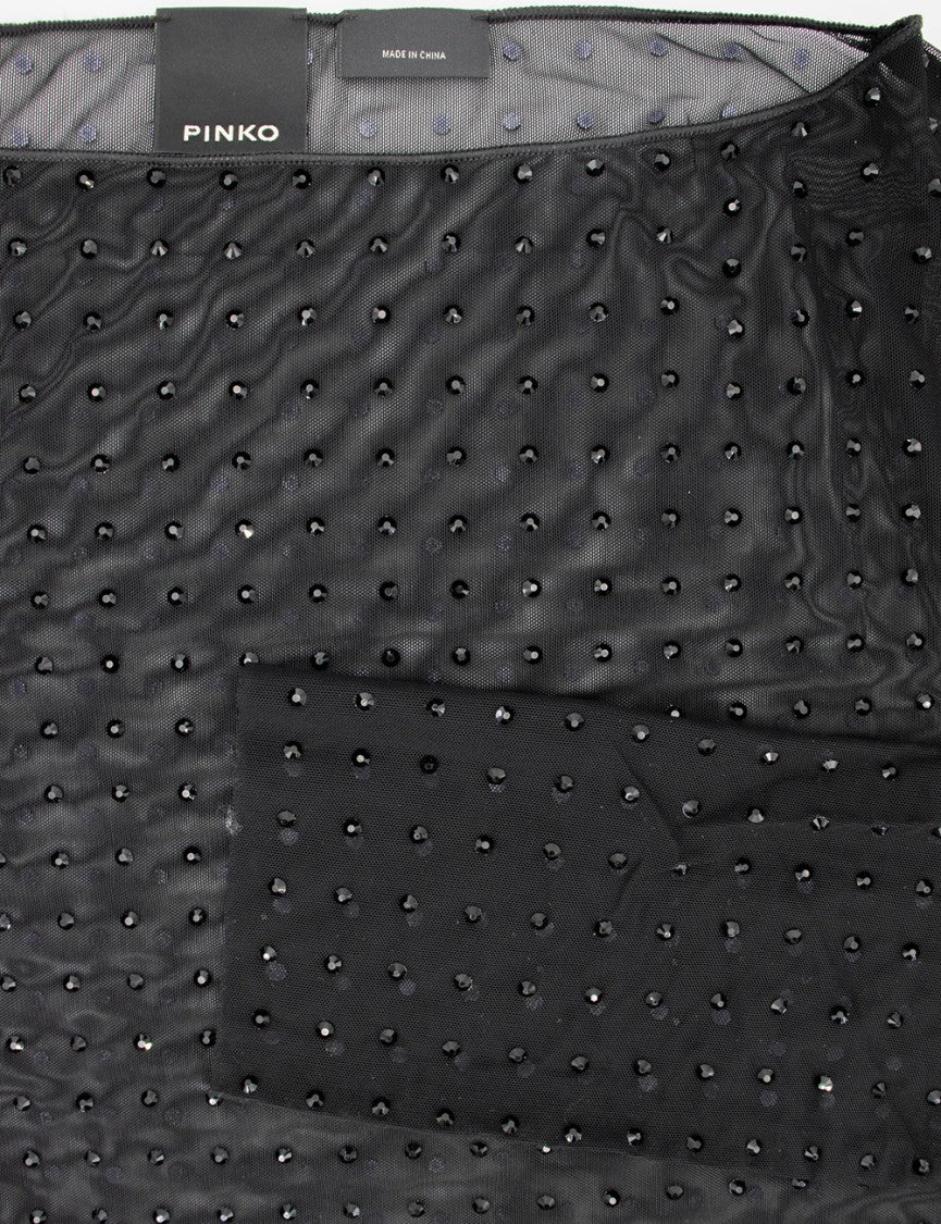 Pinko Black Limousine Transparent Shirt