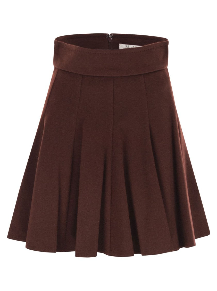 Max Mara Brava1234 Camel Drape Mini Skirt