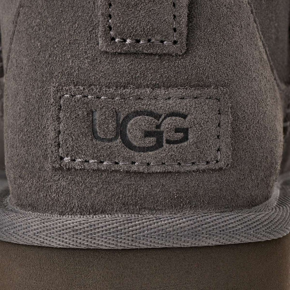 Ugg Charcoal Suede Classic Ultra Mini Platform Ankle Boots