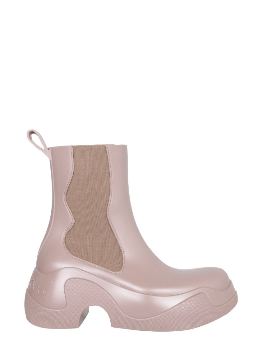 Xocoi Chunky Sculpted Rubber Sole Boots