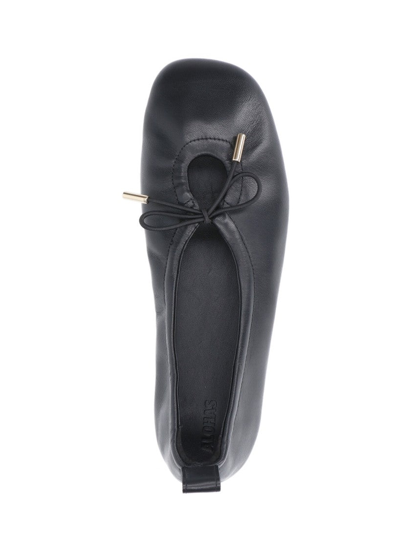 Alohas Black Rosalind Leather Flats