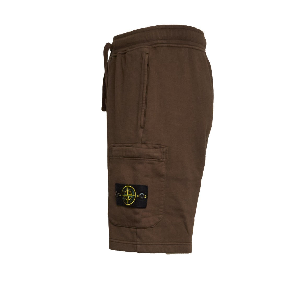 Stone Island Organic Cotton Fleece Drawstring Regular Shorts