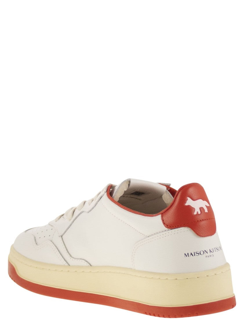 Autry X Maison Kitsuné Medalist Low-Top Sneakers